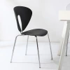 Star Plastic household dining chairs with a light luxury and high-end design feel, backrest leisure chairs, popular chairs, commercial dessert shop dining tables and chairs Specification image
